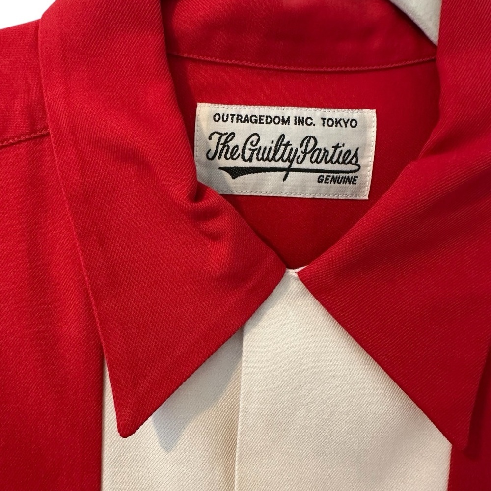 Outragedon The guilty parties Red and White Men's Shirt - Picture 3 of 13